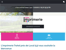 Tablet Screenshot of imprimerie-trohel.com